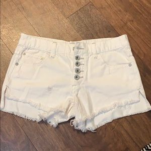 white free people shorts
